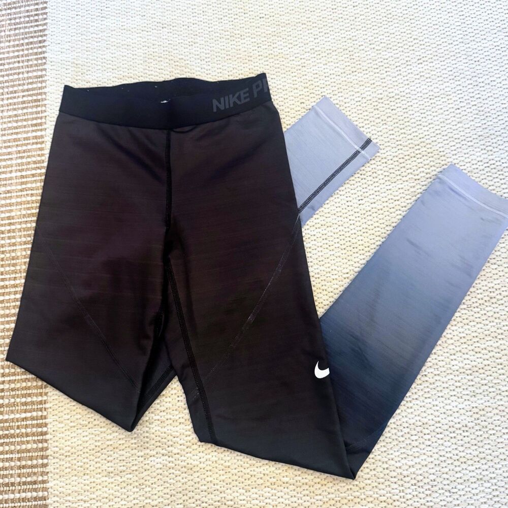 Nike Pro Women's Hyperwarm Training Leggings Ombre Size S